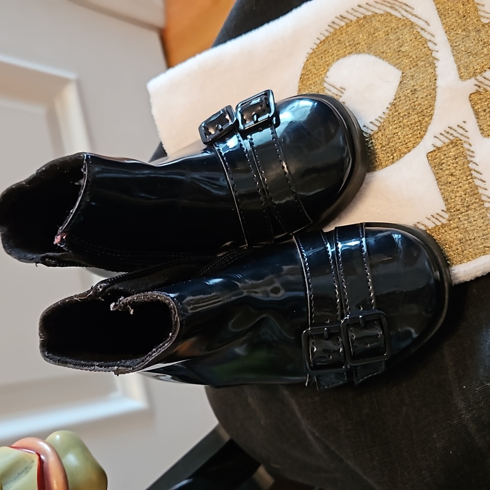 Zara Baby Patent Leather Ankle Boots